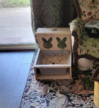 Load image into Gallery viewer, XL Rabbit Hay Feeder With Litter Box-rabbit hay holes