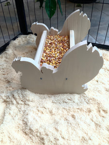 Chicken feeder-chicken table