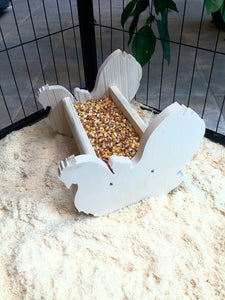 Chicken feeder-chicken table