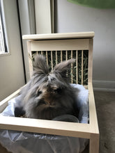 Load image into Gallery viewer, Rabbit Hay Feeder With Litter Box, dowel model
