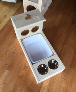 Rabbit Hay Feeder With Litter Box, Food and Water Bowls