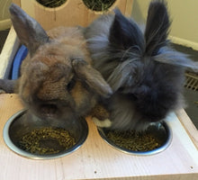 Load image into Gallery viewer, Rabbit Hay Feeder With Litter Box, Food and Water Bowls
