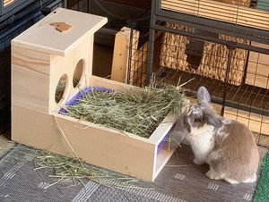 Rabbit Hay Feeder With Litter Box